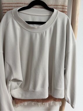 lululemon athletica Light Cream Crewneck Sweatshirt